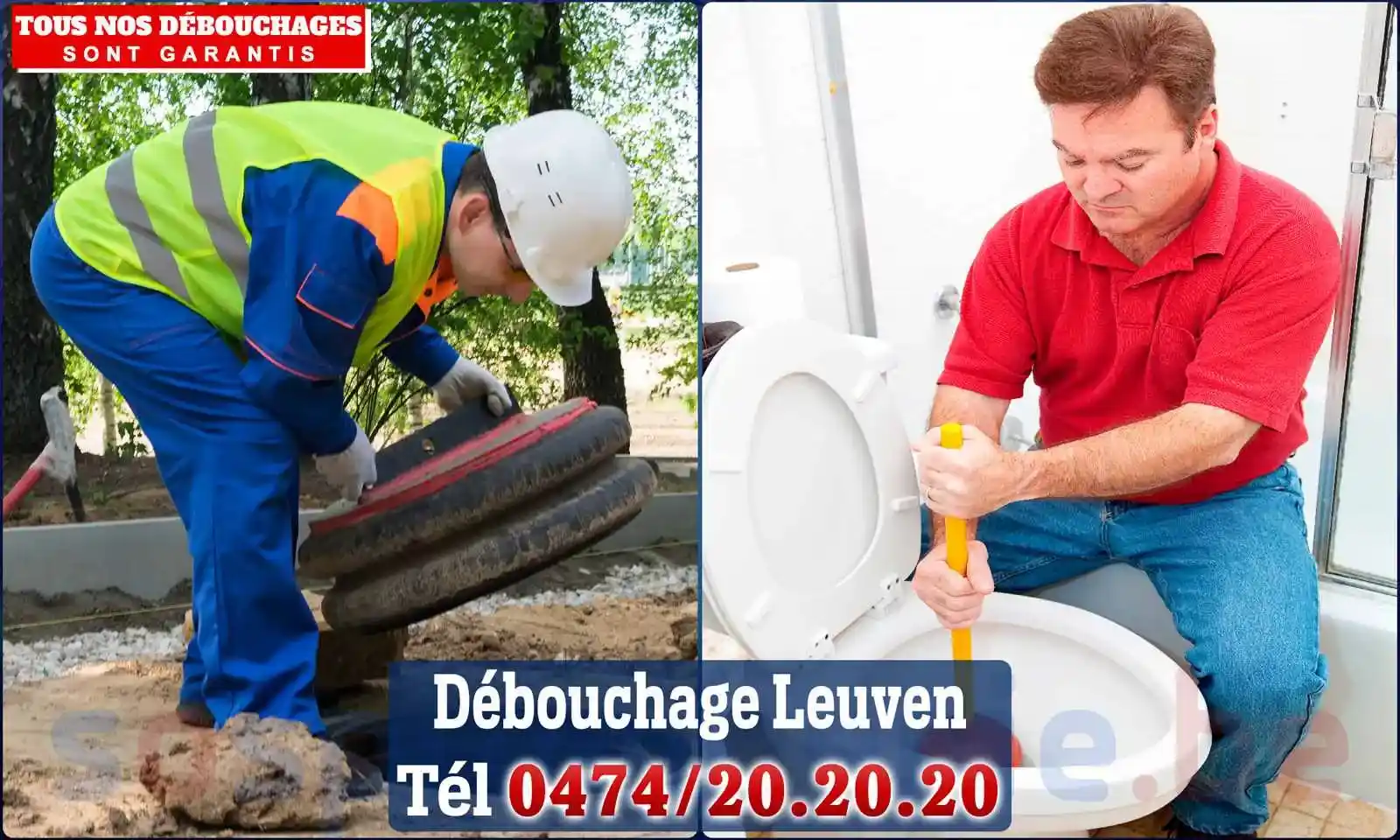 Débouchage canalisation Leuven - SOS Plomberie