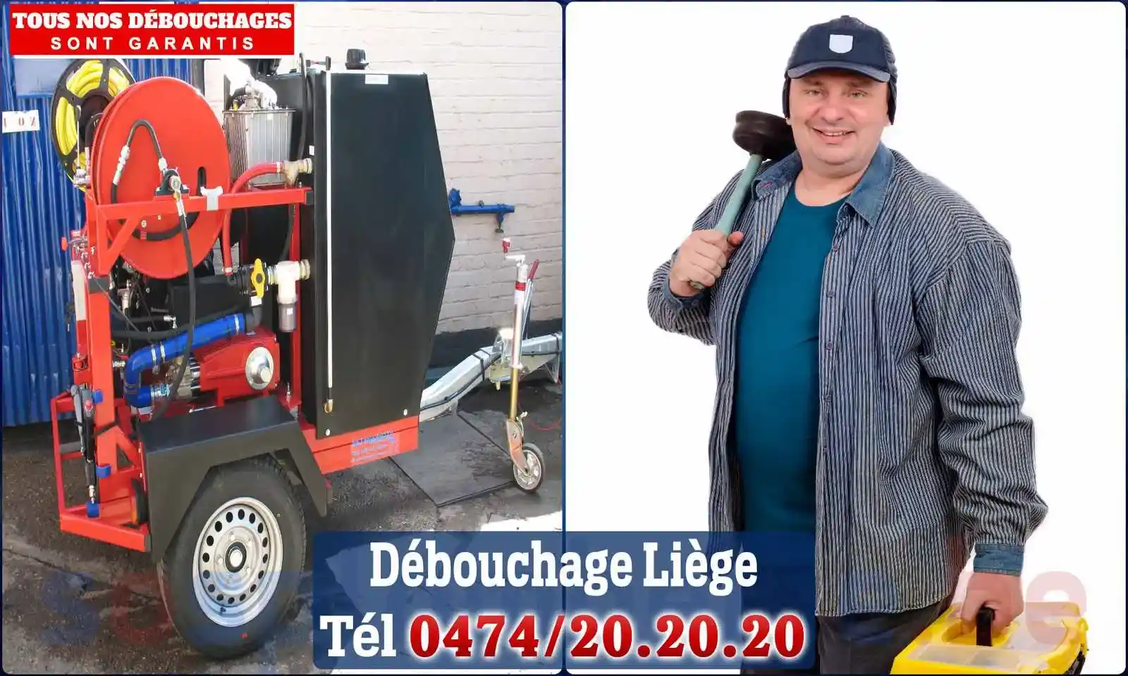 Débouchage canalisation Liège - SOS Plomberie