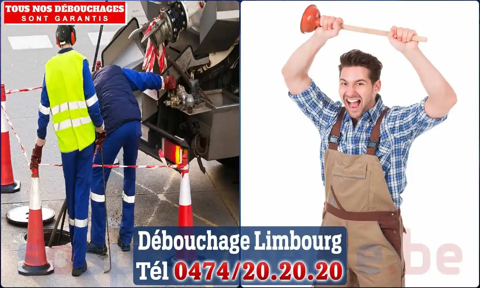 Débouchage canalisation Limbourg - SOS Plomberie