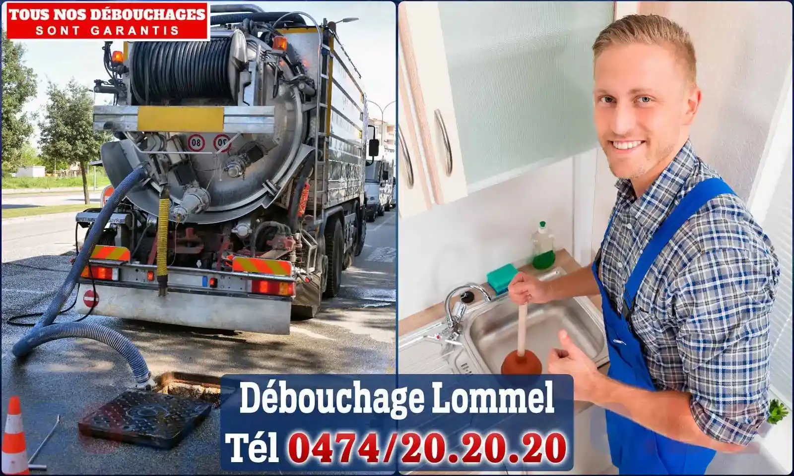 Débouchage canalisation Lommel - SOS Plomberie