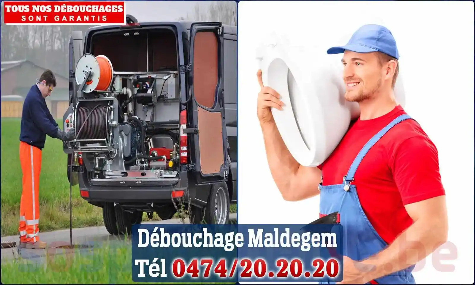 Débouchage canalisation Maldegem - SOS Plomberie