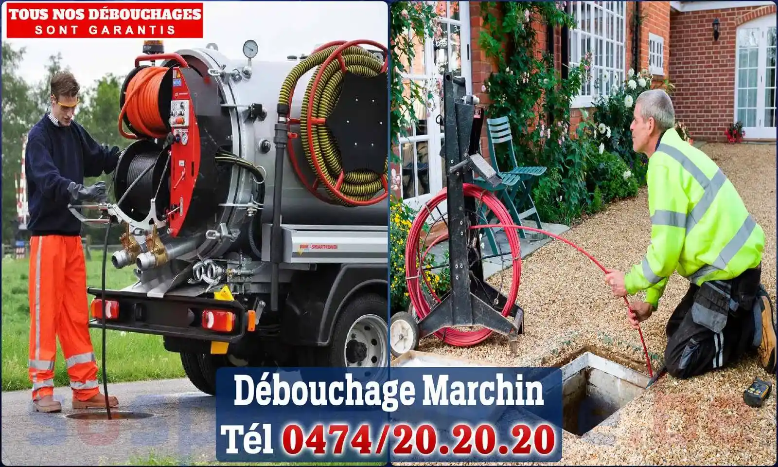 Débouchage canalisation Marchin - SOS Plomberie