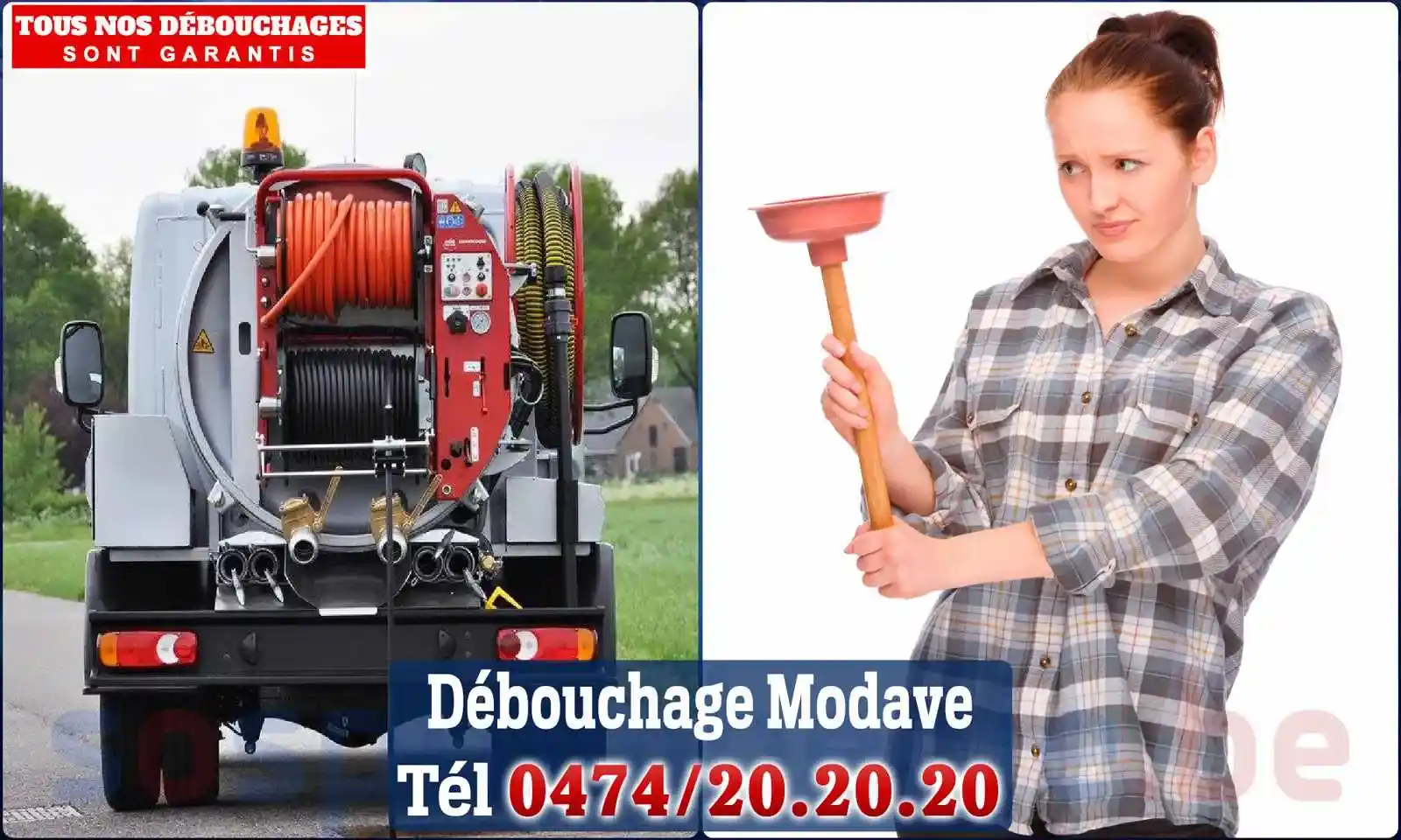 Débouchage canalisation Modave - SOS Plomberie