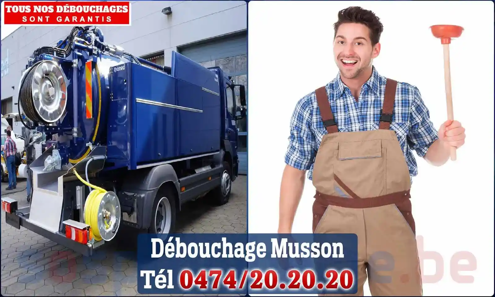 Débouchage canalisation Musson - SOS Plomberie