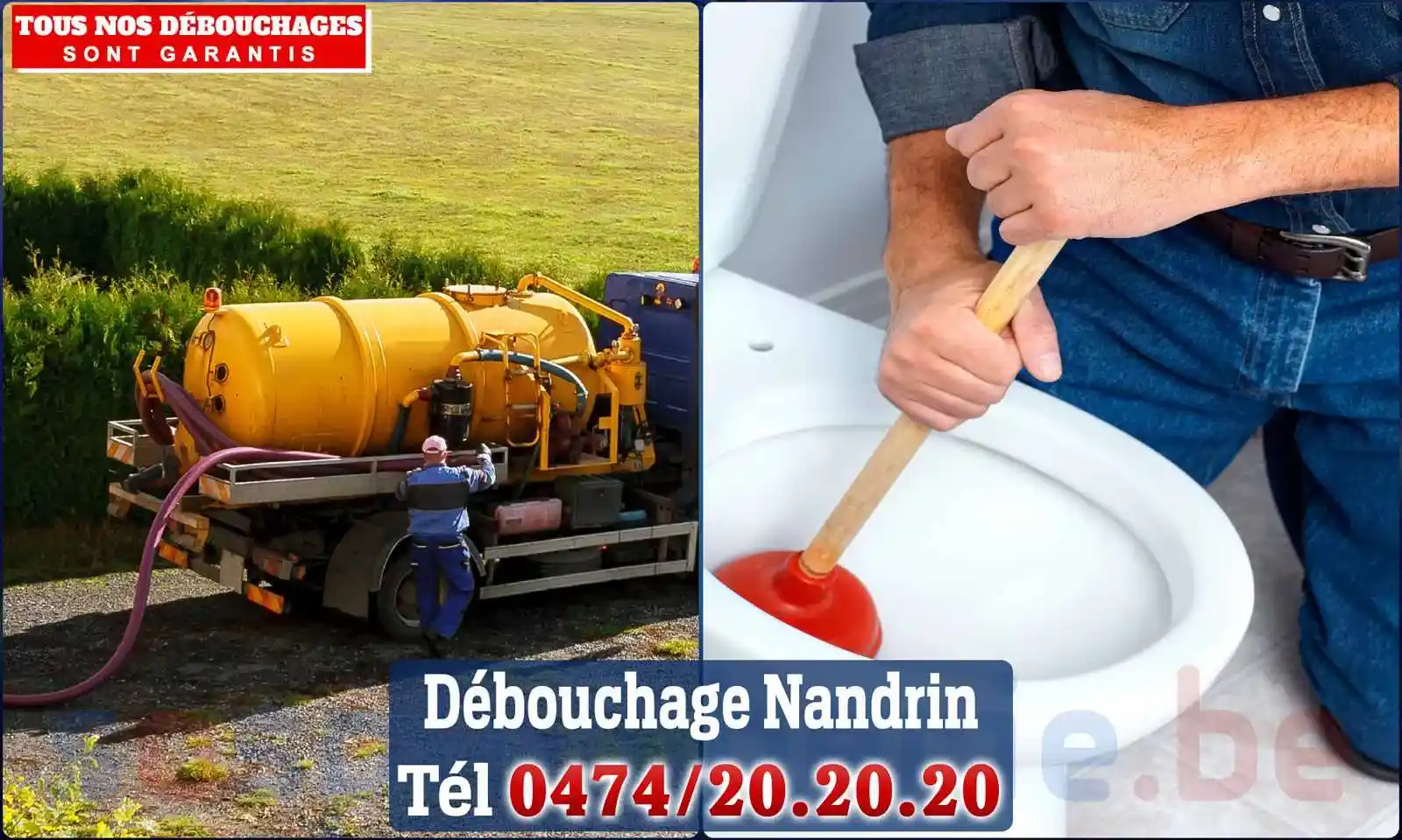 Débouchage canalisation Nandrin - SOS Plomberie