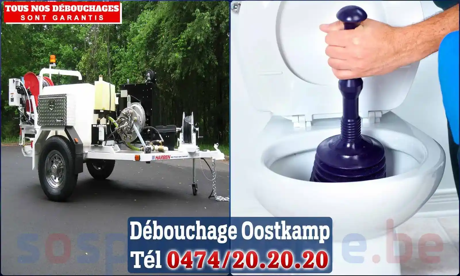 Débouchage canalisation Oostkamp - SOS Plomberie