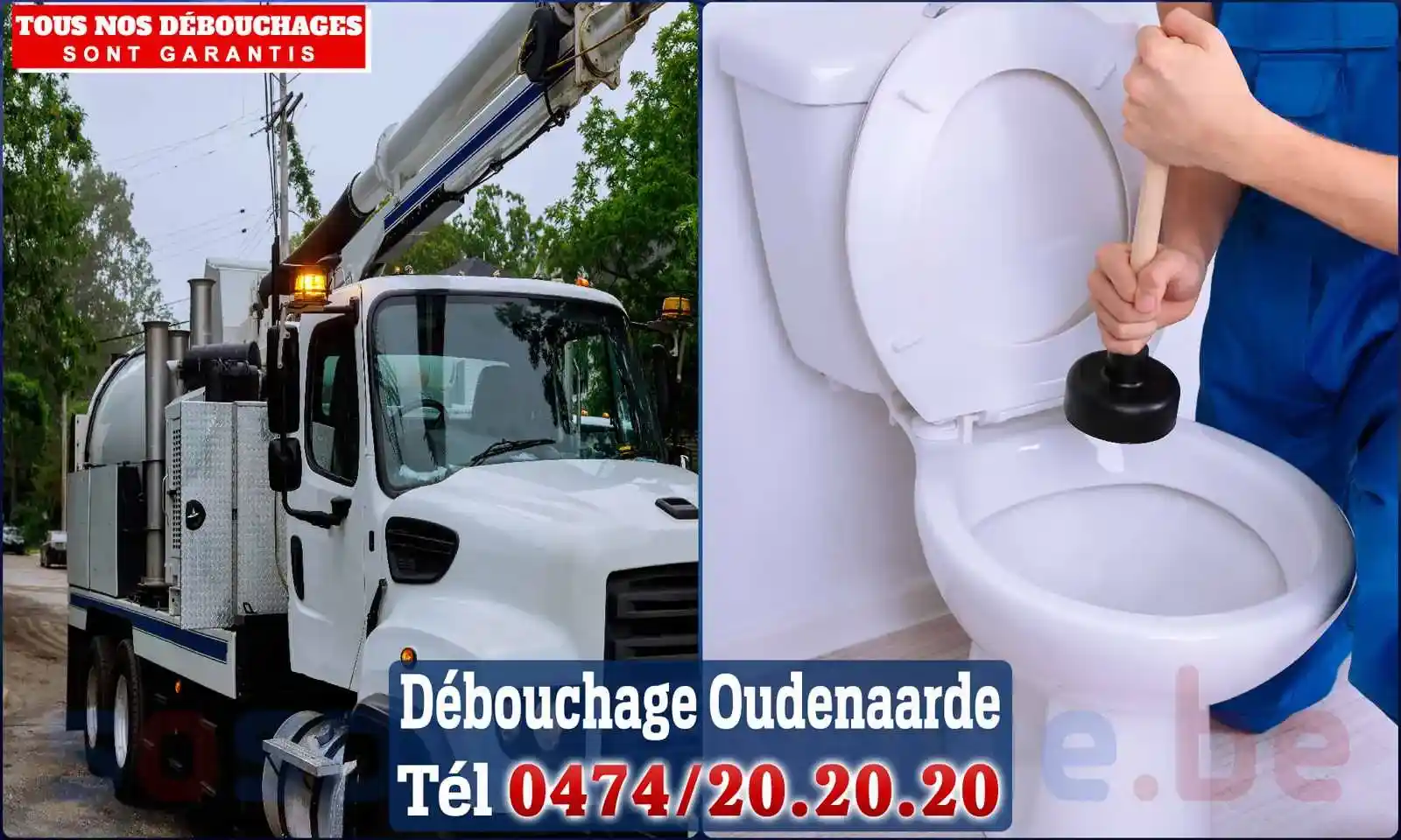 Débouchage canalisation Oudenaarde - SOS Plomberie