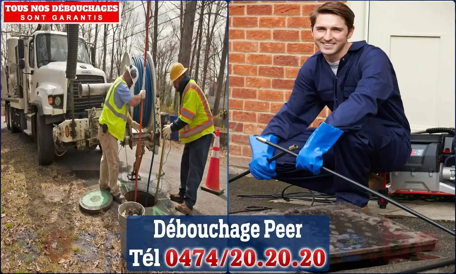 Débouchage canalisation Peer - SOS Plomberie