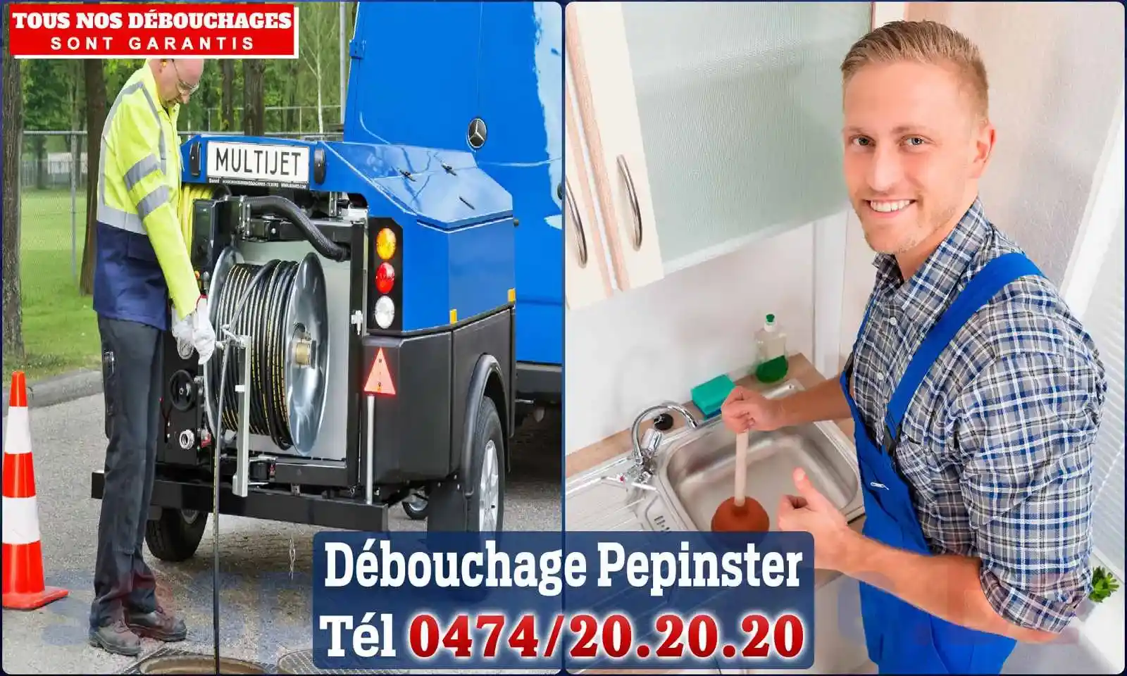 Débouchage canalisation Pepinster - SOS Plomberie