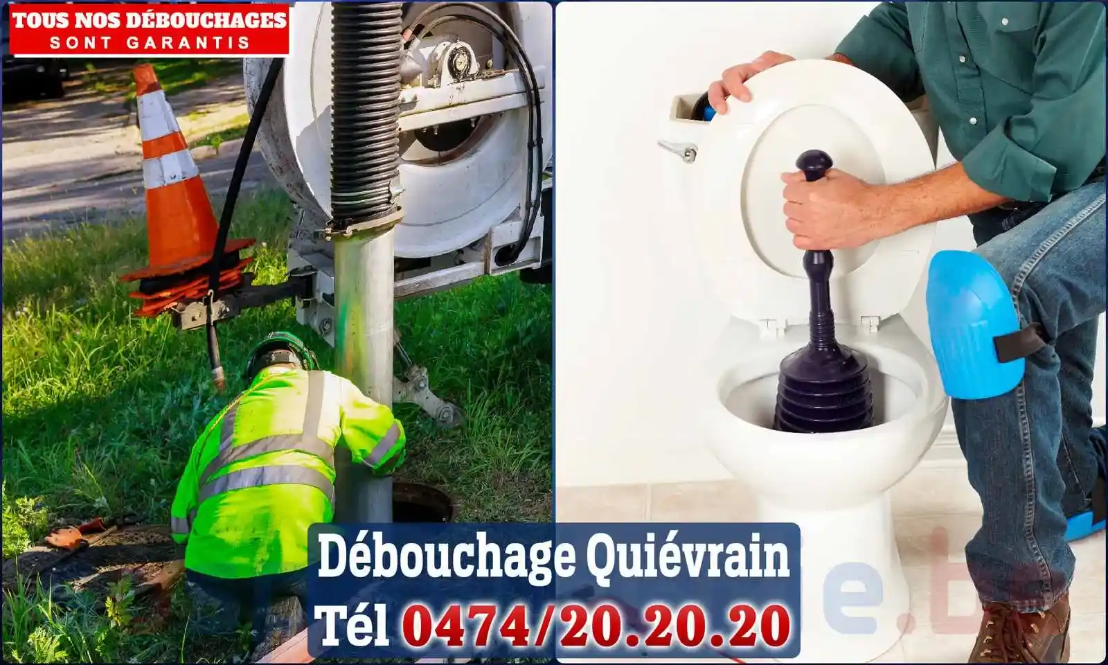 Débouchage canalisation Quiévrain - SOS Plomberie