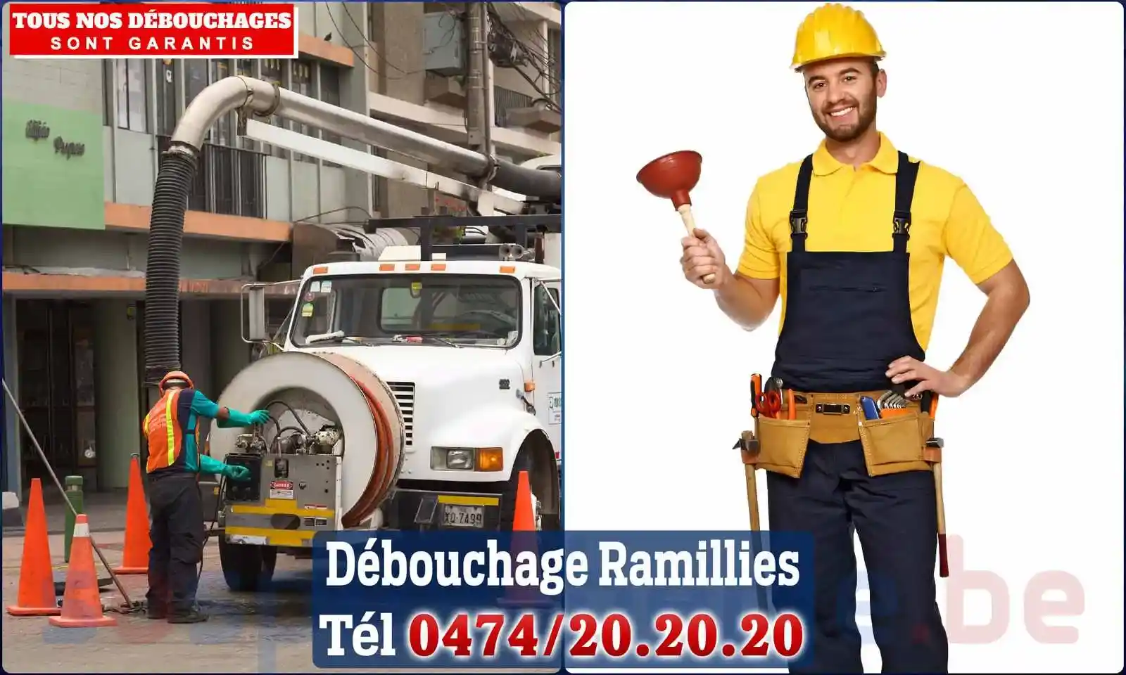 Débouchage canalisation Ramillies - SOS Plomberie