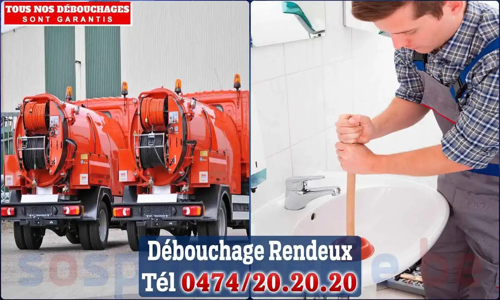 Débouchage canalisation Rendeux - SOS Plomberie