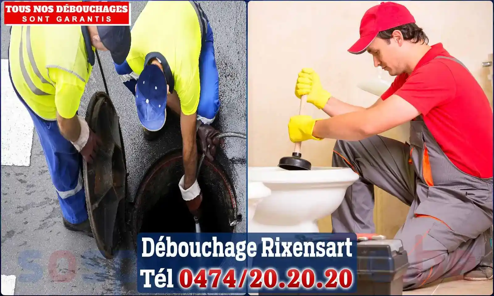 Débouchage canalisation Rixensart - SOS Plomberie