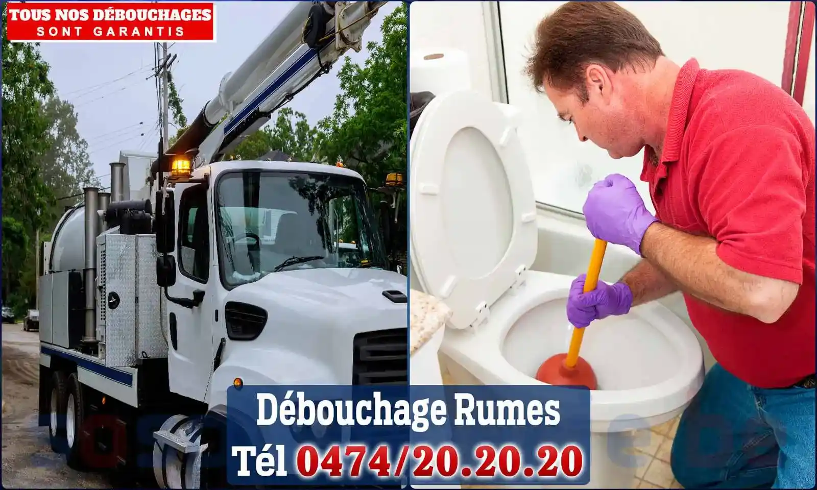 Débouchage canalisation Rumes - SOS Plomberie