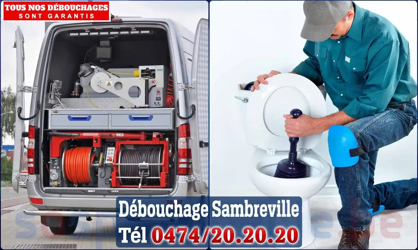 Débouchage canalisation Sambreville - SOS Plomberie