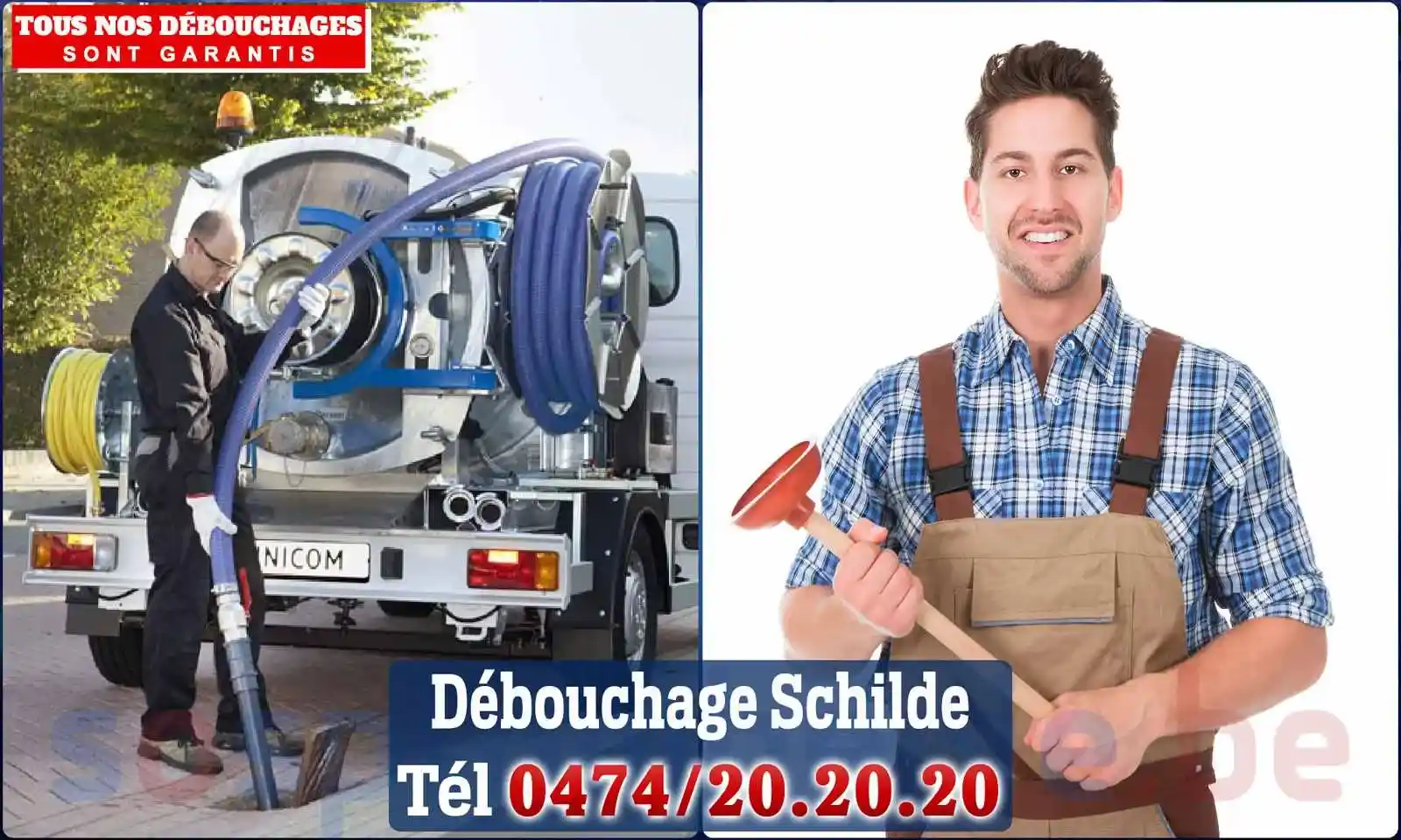 Débouchage canalisation Schilde - SOS Plomberie