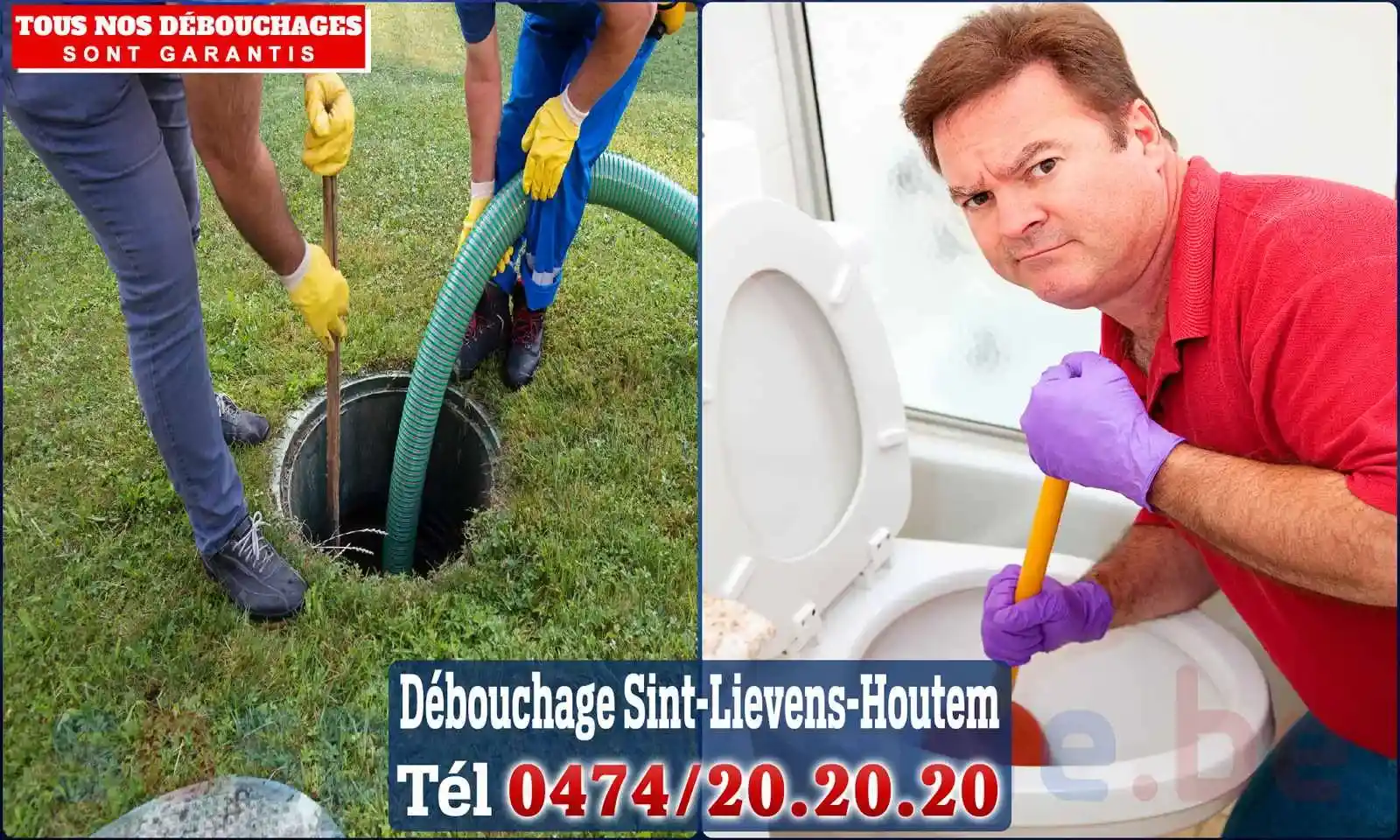 Débouchage canalisation Sint-Lievens-Houtem - SOS Plomberie