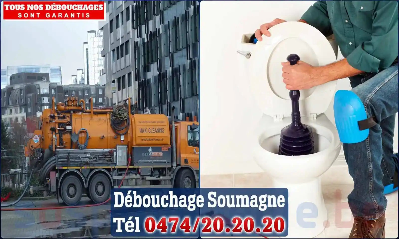 Débouchage canalisation Soumagne - SOS Plomberie