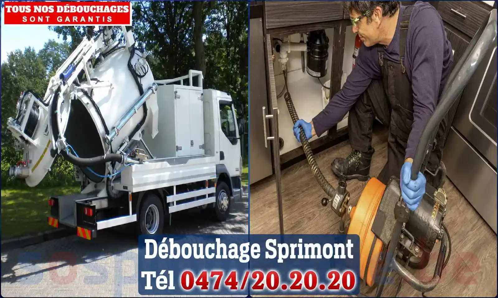 Débouchage canalisation Sprimont - SOS Plomberie