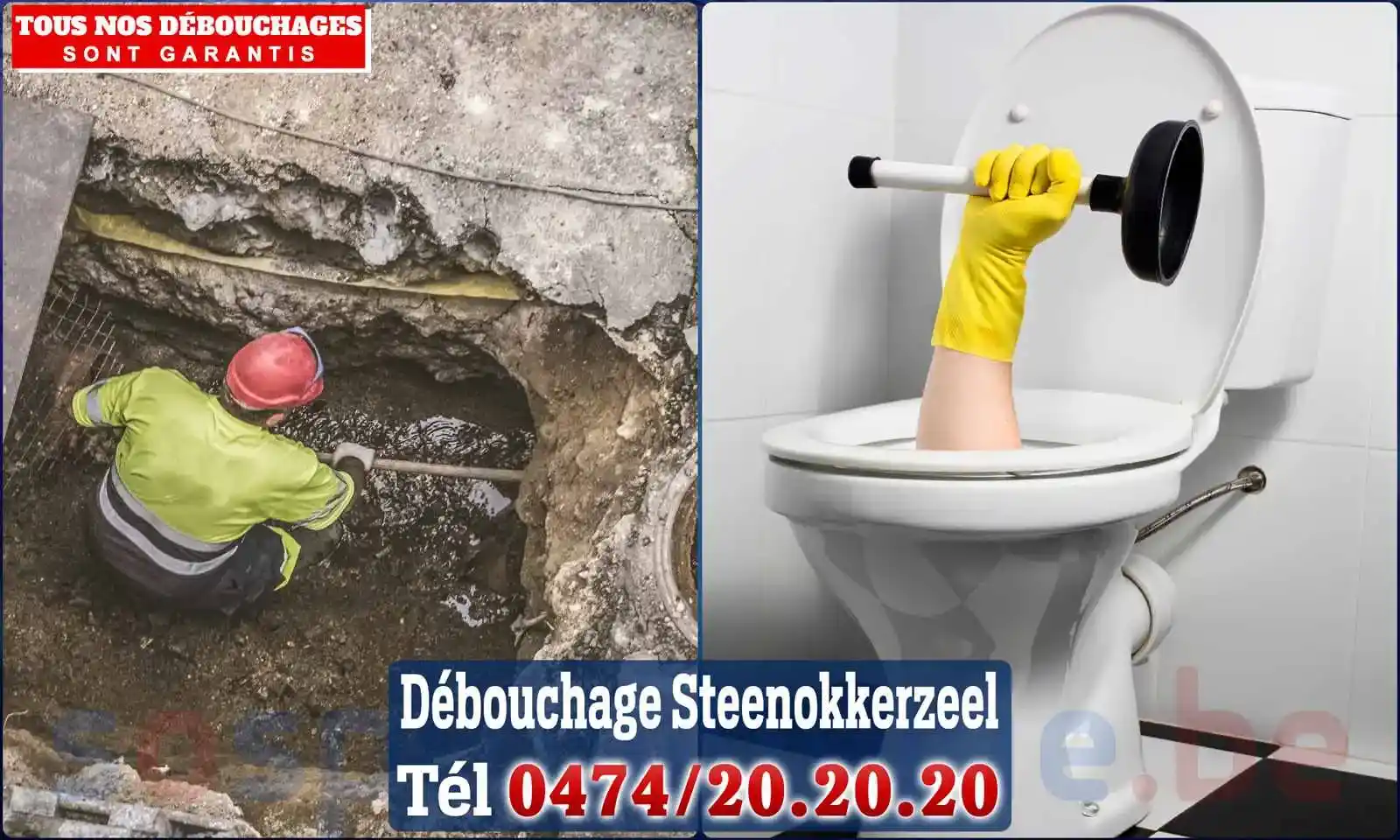 Débouchage canalisation Steenokkerzeel - SOS Plomberie