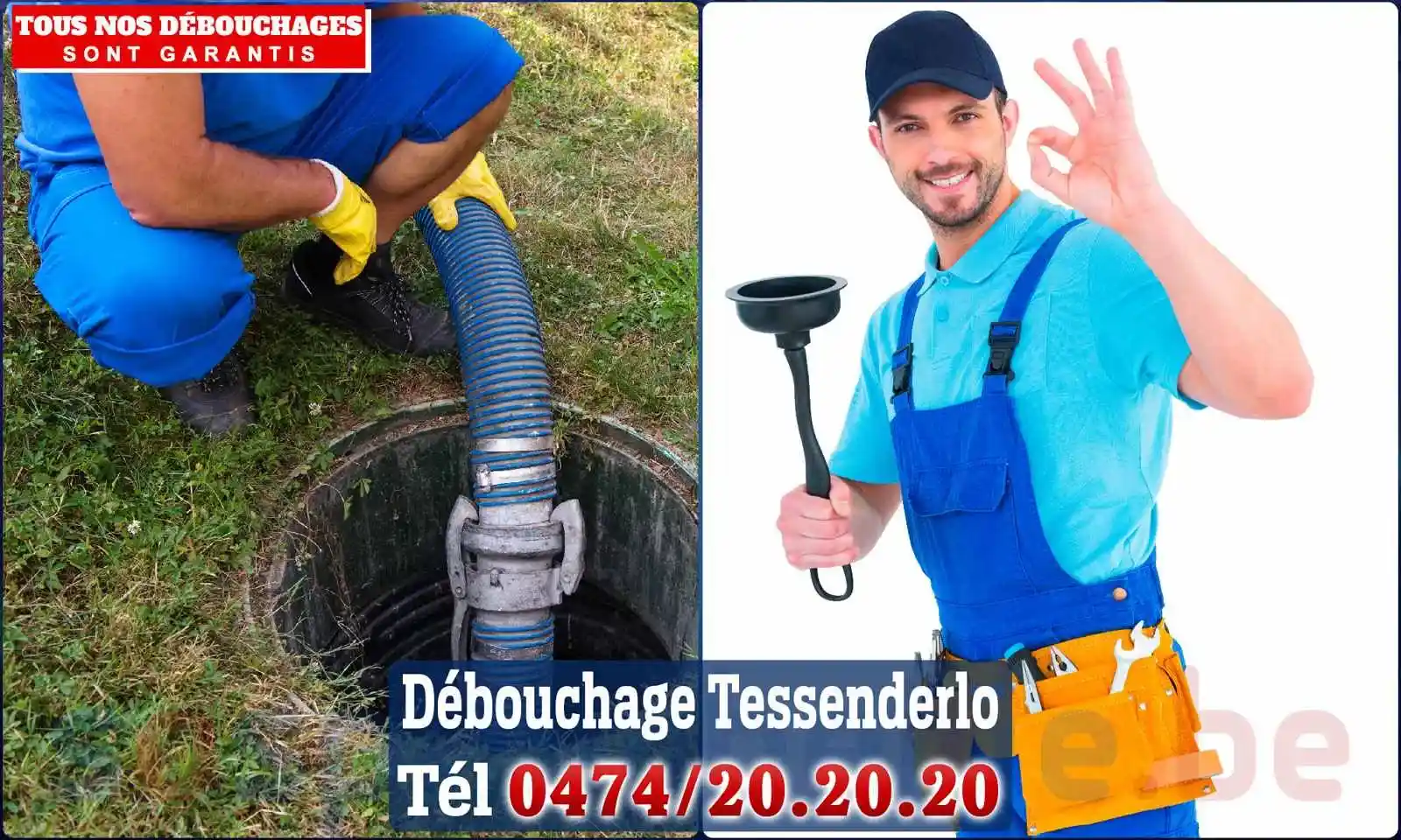 Débouchage canalisation Tessenderlo - SOS Plomberie