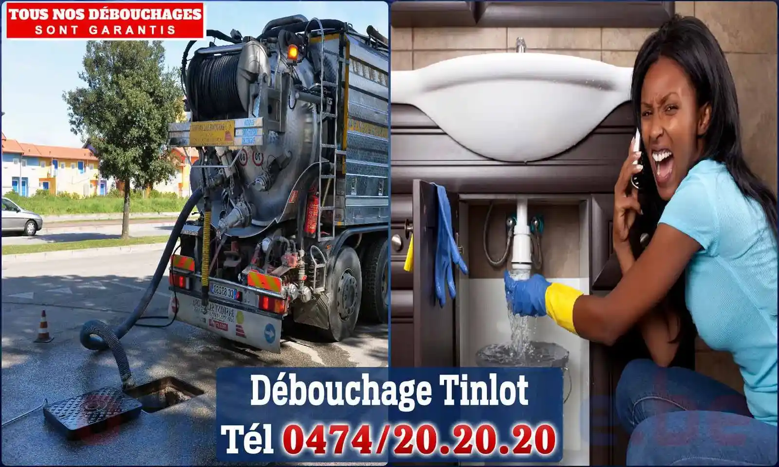 Débouchage canalisation Tinlot - SOS Plomberie