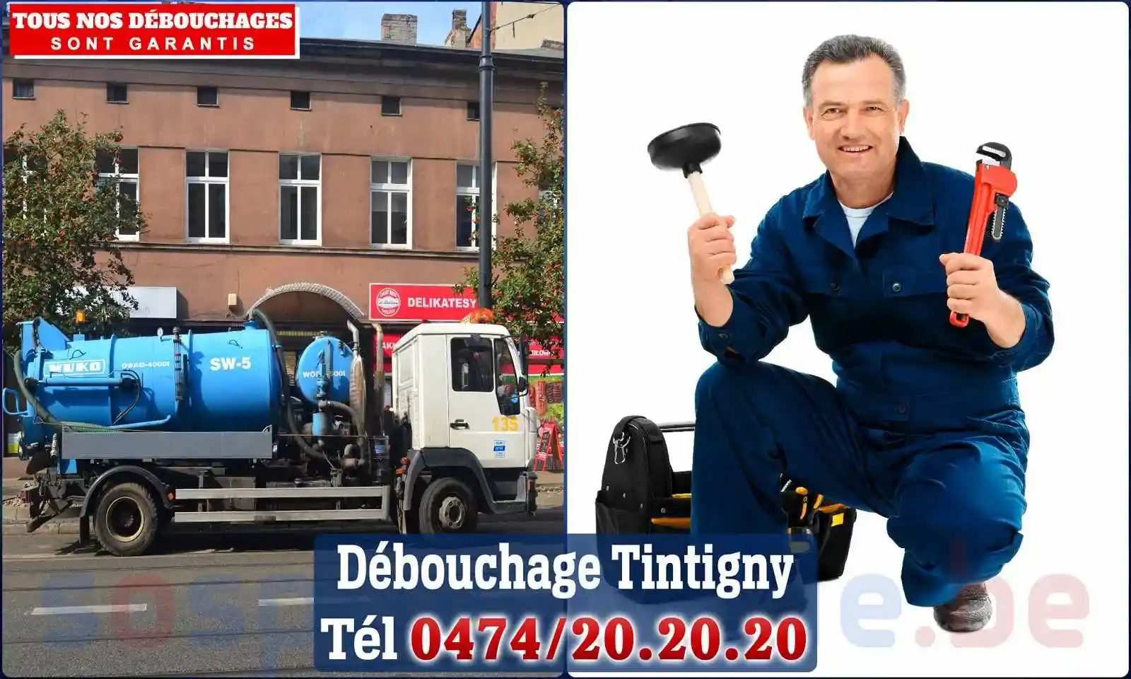 Débouchage canalisation Tintigny - SOS Plomberie