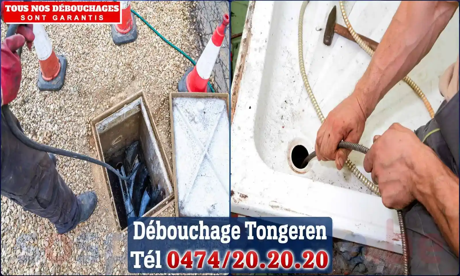 Débouchage canalisation Tongeren - SOS Plomberie