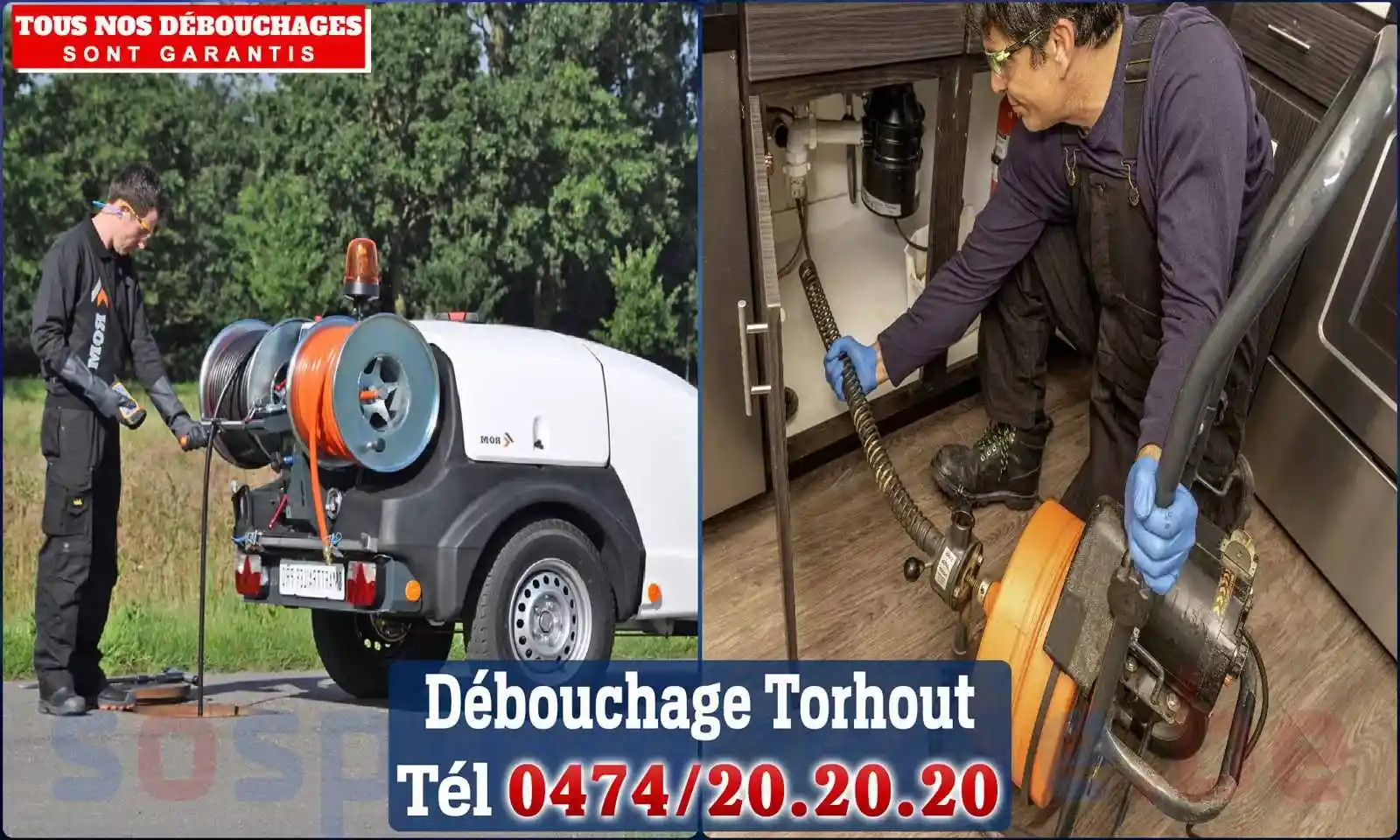 Débouchage canalisation Torhout - SOS Plomberie
