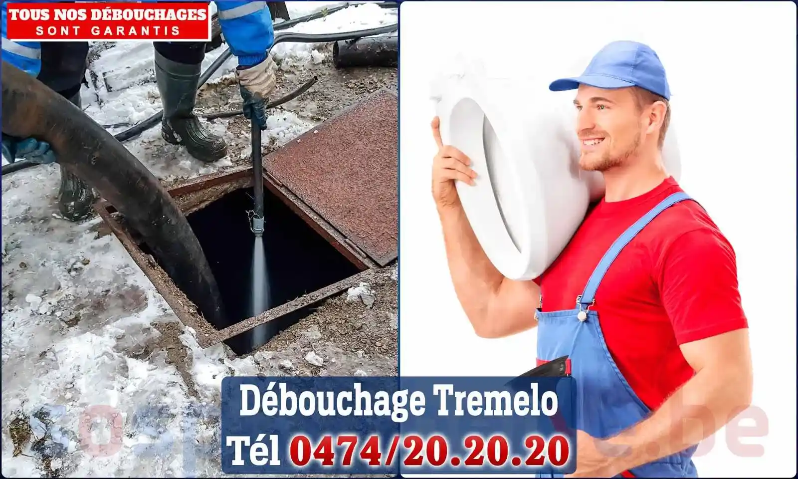 Débouchage canalisation Tremelo - SOS Plomberie