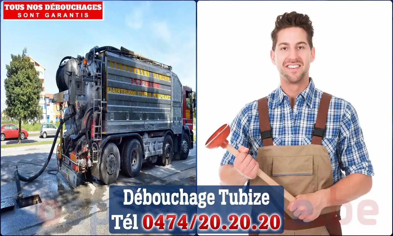 Débouchage canalisation Tubize - SOS Plomberie