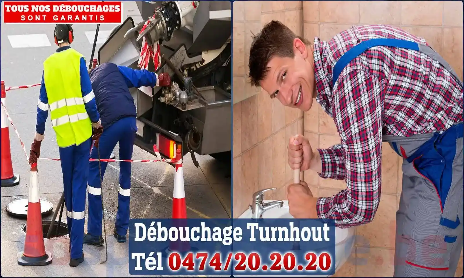 Débouchage canalisation Turnhout - SOS Plomberie