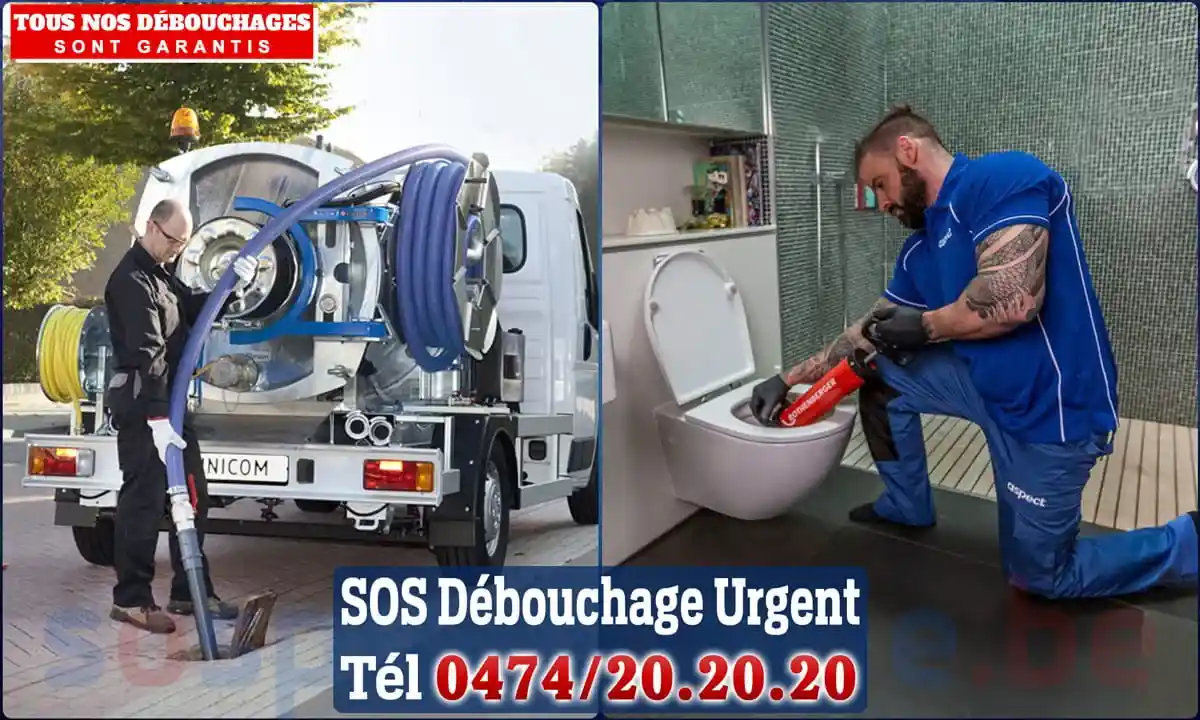 SOS Plomberie - Débouchage de canalisations en Belgique