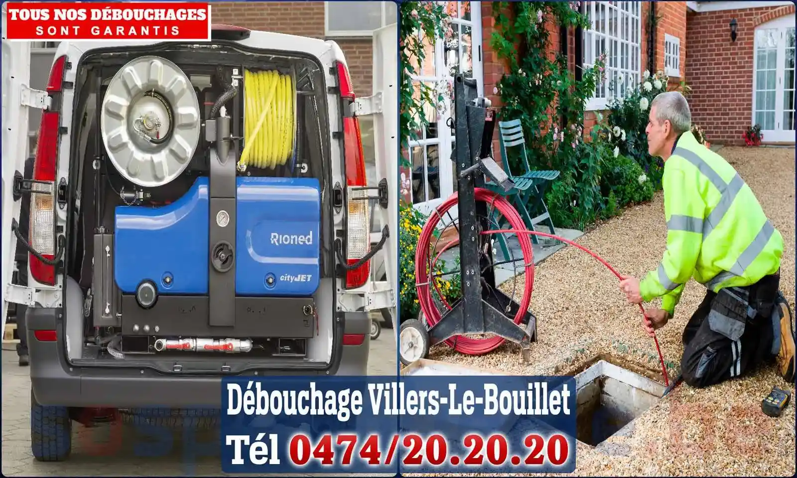 Débouchage canalisation Villers-le-Bouillet - SOS Plomberie