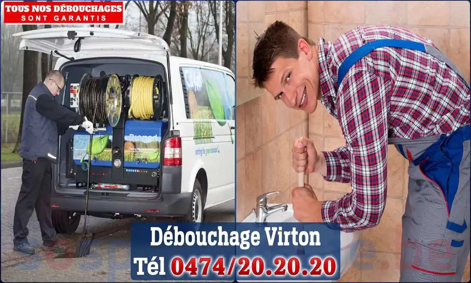 Débouchage canalisation Virton - SOS Plomberie