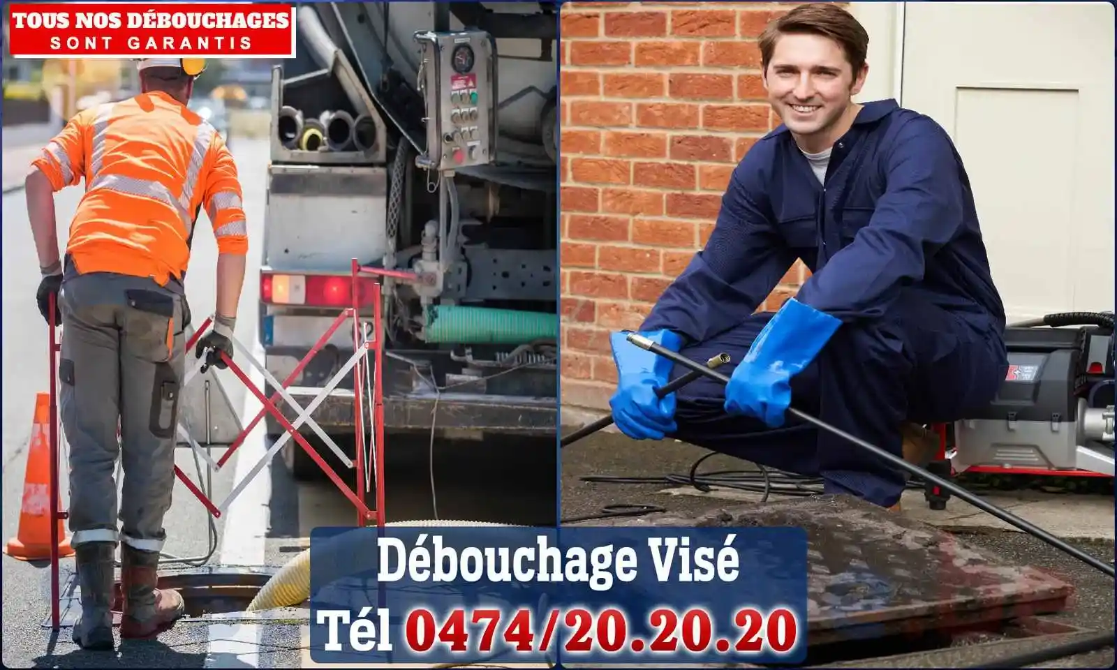 Débouchage canalisation Visé - SOS Plomberie