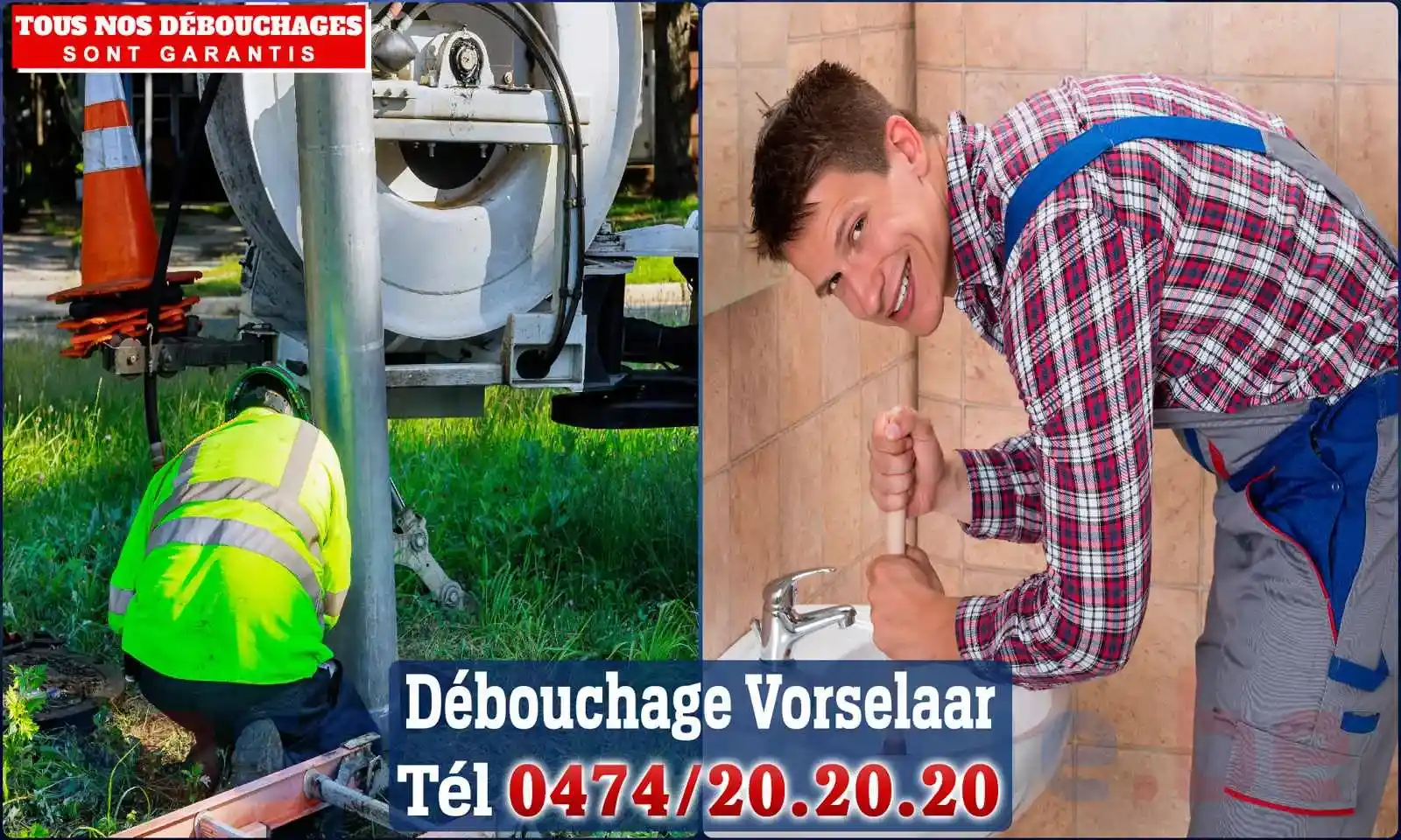 Débouchage canalisation Vorselaar - SOS Plomberie