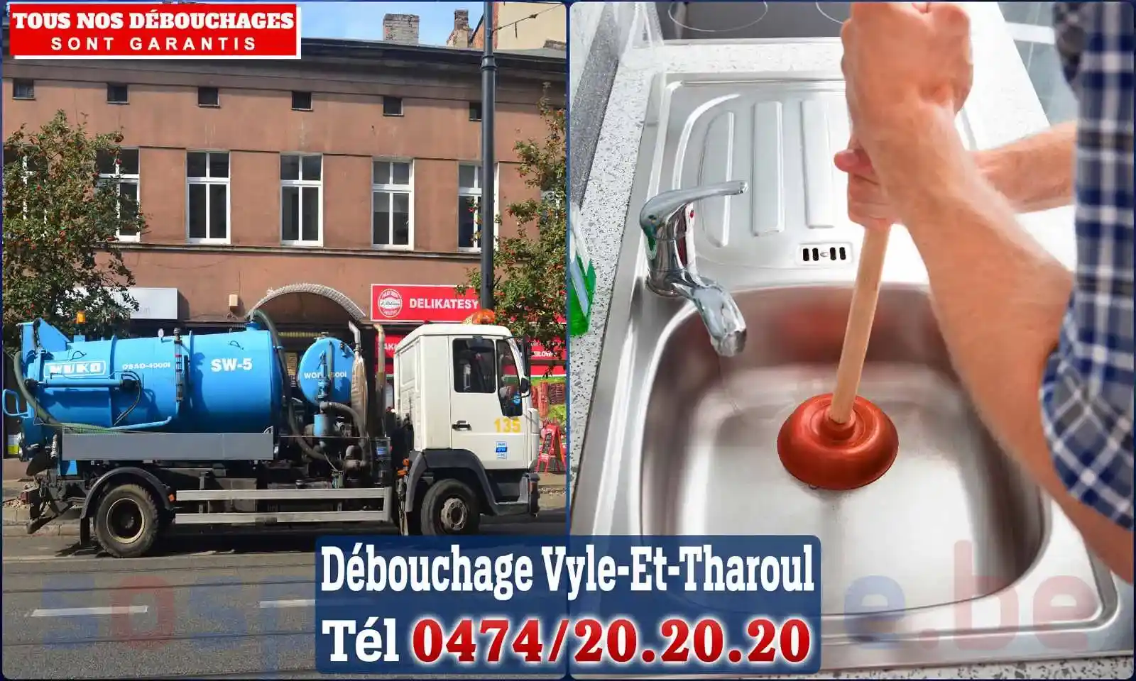 SOS Plomberie - Débouchage de canalisations {locationData.sectionName} en urgence