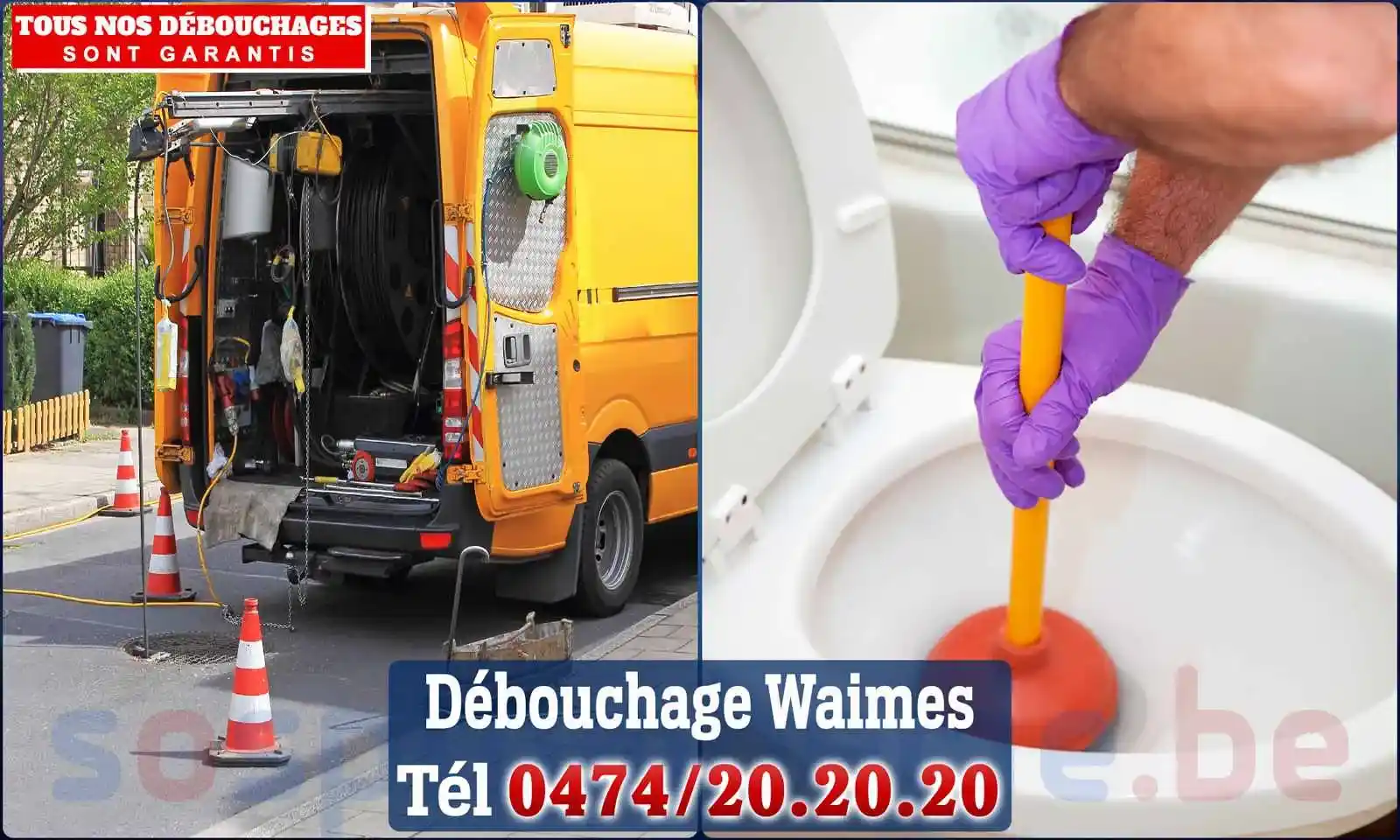Débouchage canalisation Waimes - SOS Plomberie