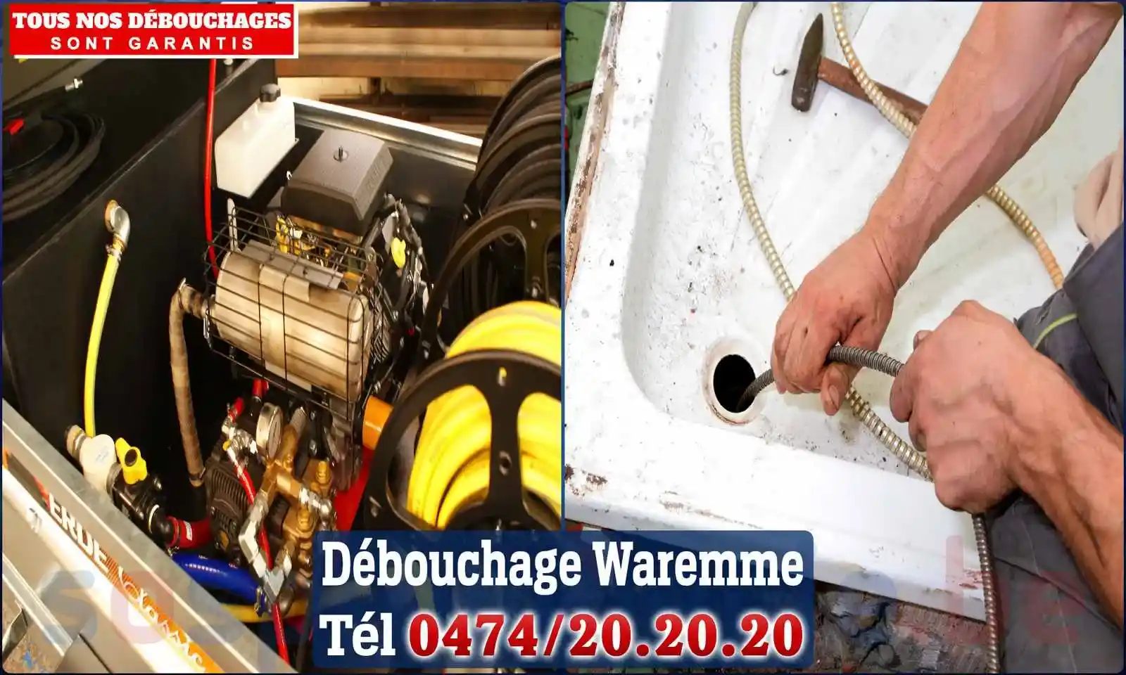 Débouchage canalisation Waremme - SOS Plomberie