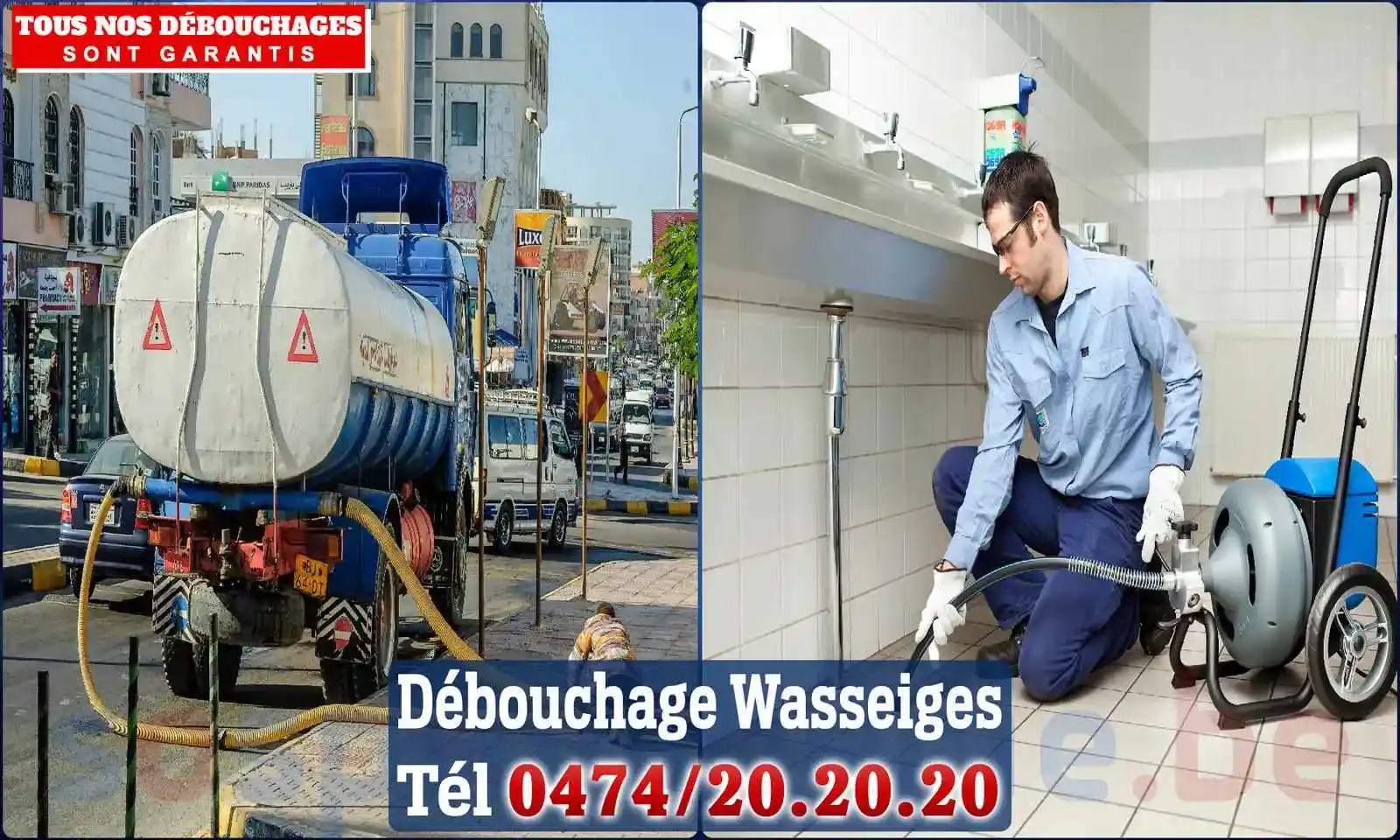 Débouchage canalisation Wasseiges - SOS Plomberie