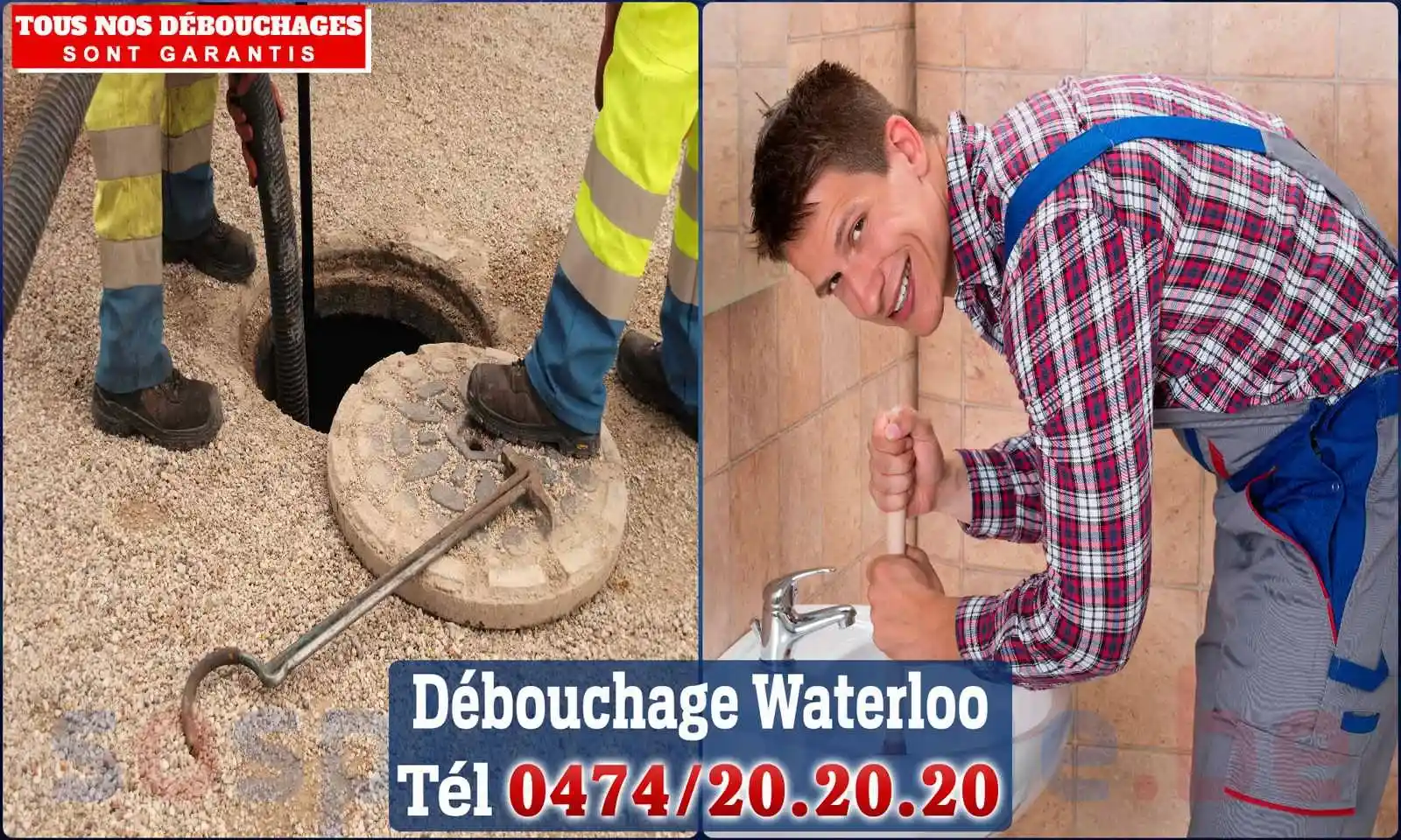 Débouchage canalisation Waterloo - SOS Plomberie