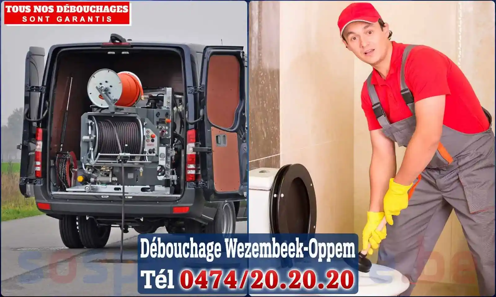 Débouchage canalisation Wezembeek-Oppem - SOS Plomberie