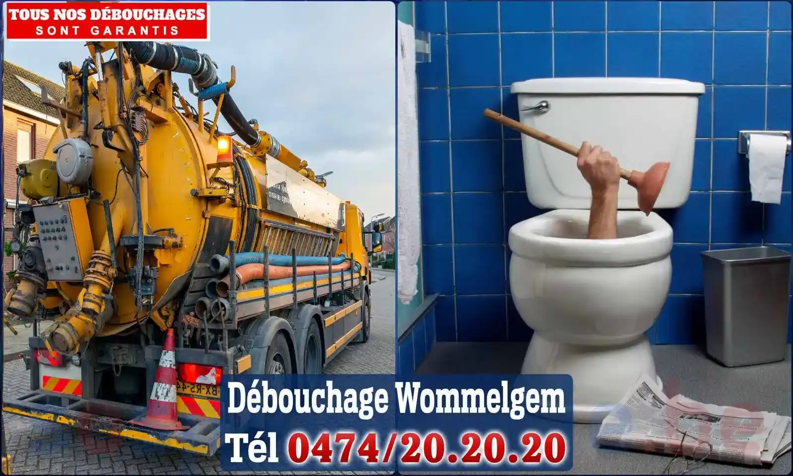 Débouchage canalisation Wommelgem - SOS Plomberie