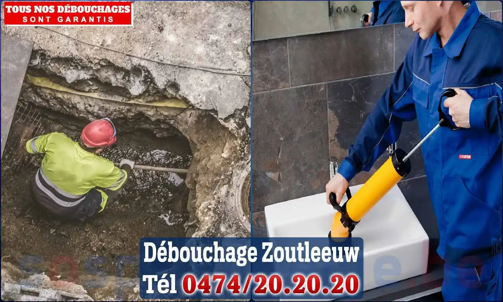 Débouchage canalisation Zoutleeuw - SOS Plomberie