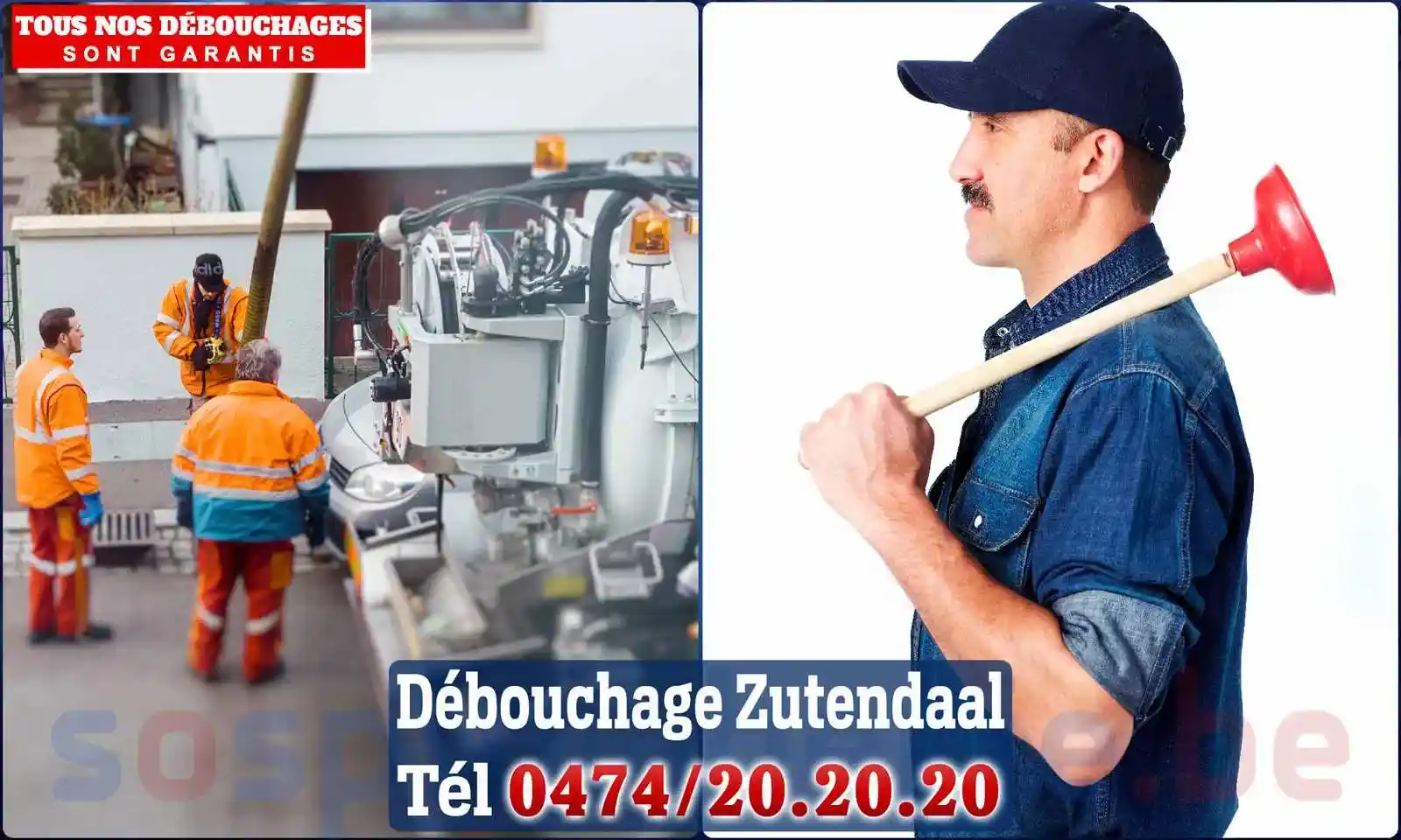 Débouchage canalisation Zutendaal - SOS Plomberie