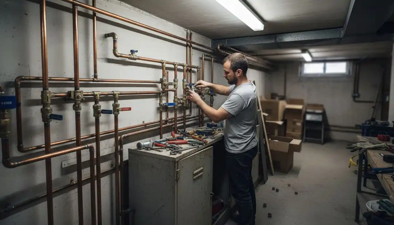 Spécialiste en plomberie chargé du contrôle et de la vérification des installations complexes