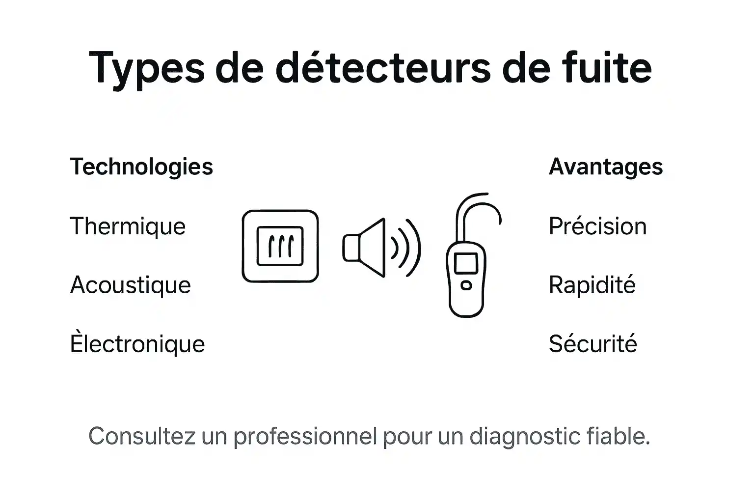 Panorama des différents types de détecteurs de fuites : tout ce qu’il faut savoir en un clin d’œil