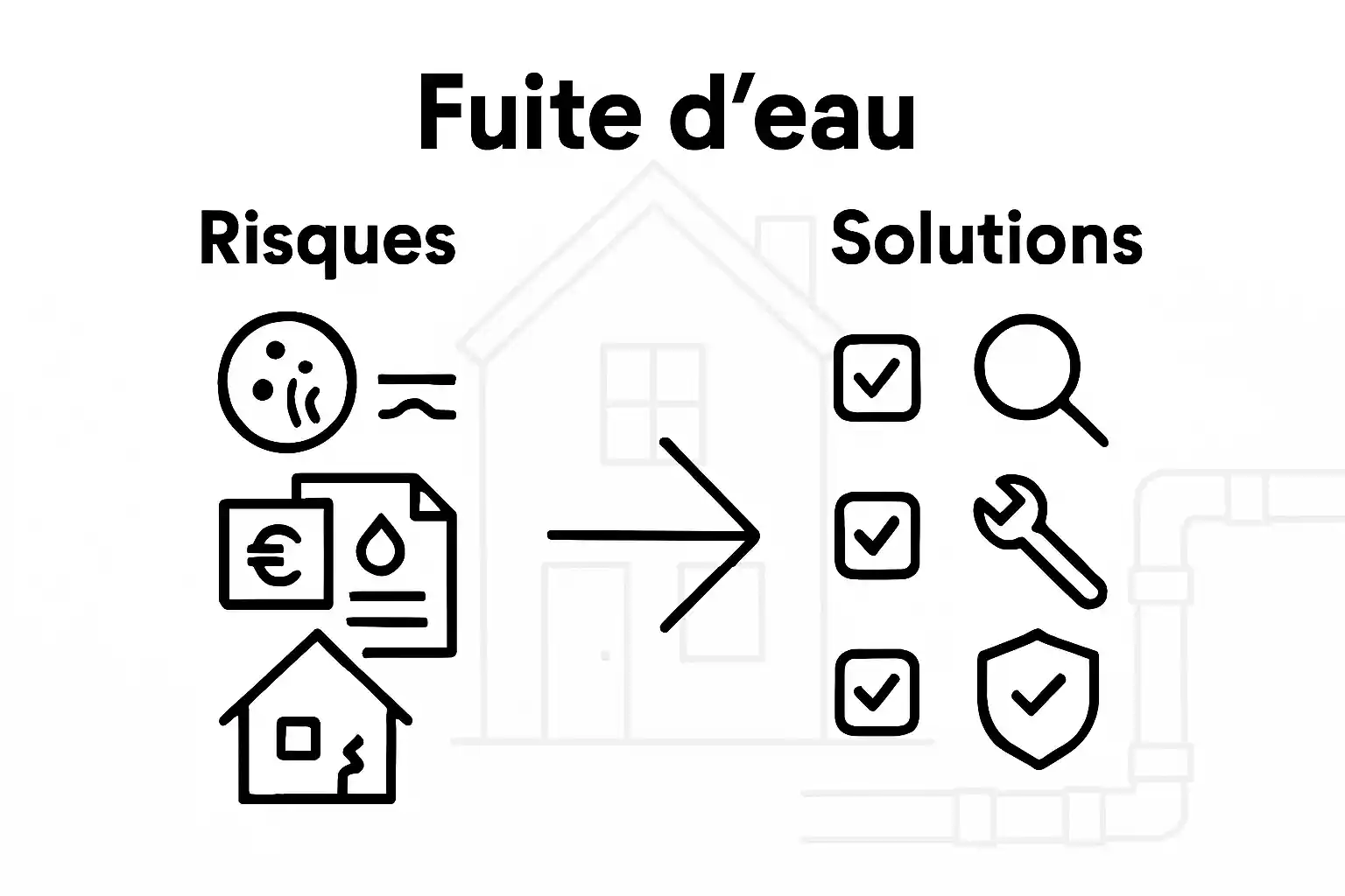 Infographie : les dangers des fuites d’eau et comment les éviter