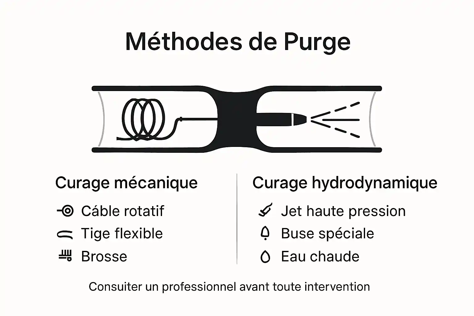 Infographie : les techniques incontournables pour déboucher efficacement vos canalisations